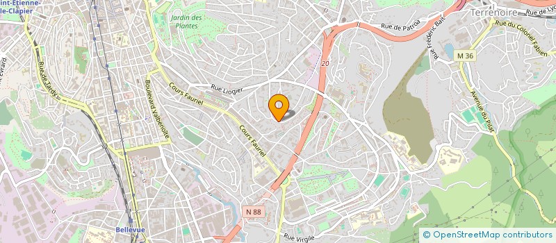 localisation de l'entreprise MADAME NACIRA BENBOUZID  SAINT-ETIENNE