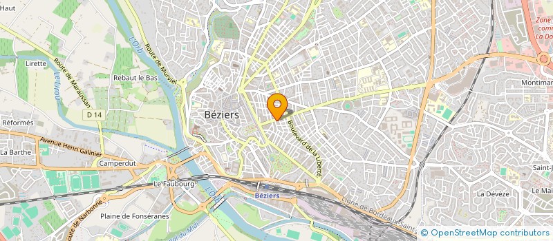 localisation de l'entreprise MADAME NACIRA HAMIDI à BEZIERS