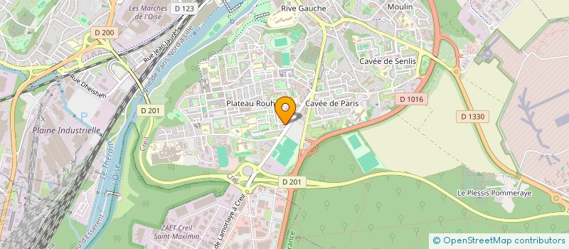 localisation de l'entreprise MADAME NACIRA KALEM  SENLIS