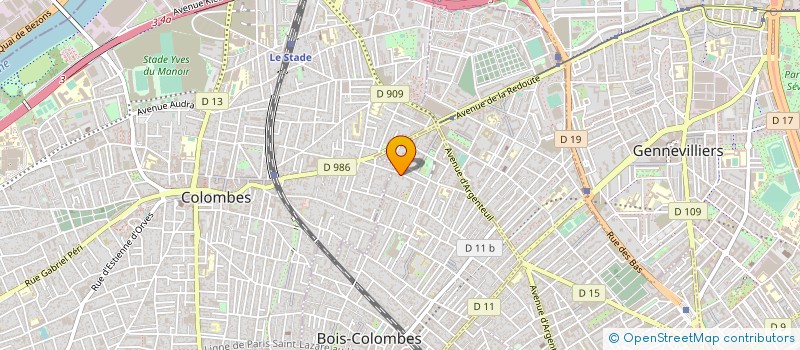 localisation de l'entreprise MADAME NACIRA YAKOUB à BOIS-COLOMBES