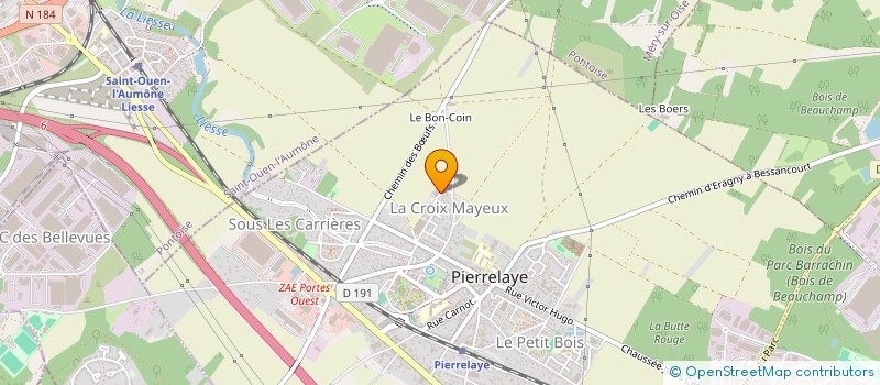 localisation de l'entreprise MADAME NACYA DELEM  PIERRELAYE