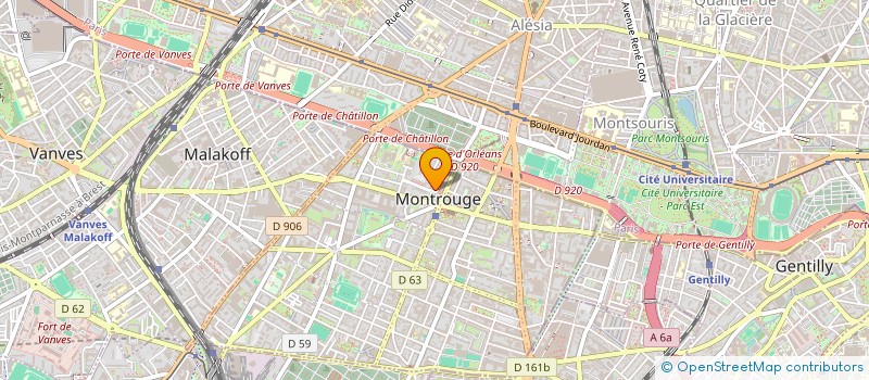 localisation de l'entreprise MADAME NADA ABAIDIA  MONTROUGE