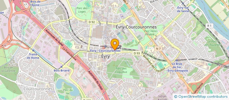 localisation de l'entreprise MADAME NADA BENCHOUYA  EVRY-COURCOURONNES