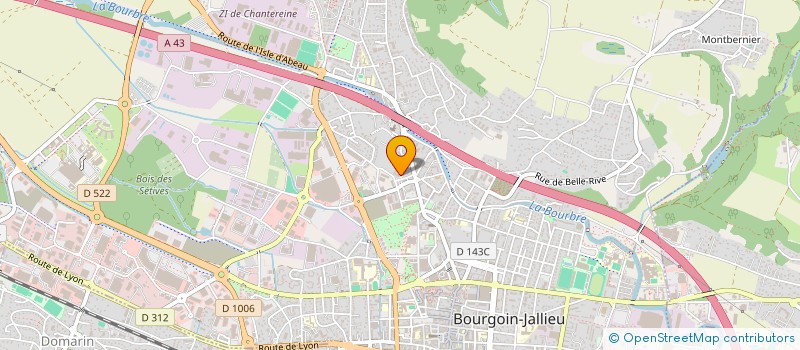 localisation de l'entreprise MADAME NADA BENNACEUR  BOURGOIN-JALLIEU