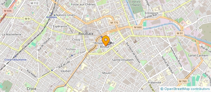 localisation de l'entreprise MADAME NADA BLANCHE TCHAKOUTIO NGWOCHUNE à ROUBAIX