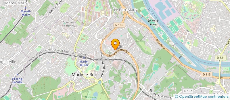 localisation de l'entreprise MADAME NADA HAMMOUD  LE PORT-MARLY