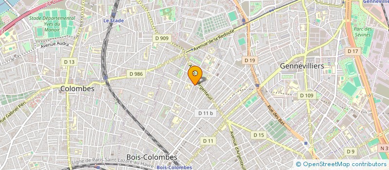 localisation de l'entreprise MADAME NADA JAIDI à BOIS-COLOMBES