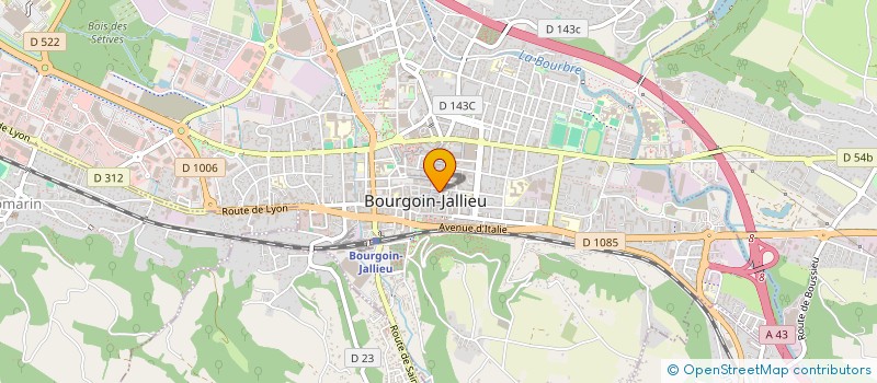 localisation de l'entreprise MADAME NADA MAHROUG  BOURGOIN-JALLIEU