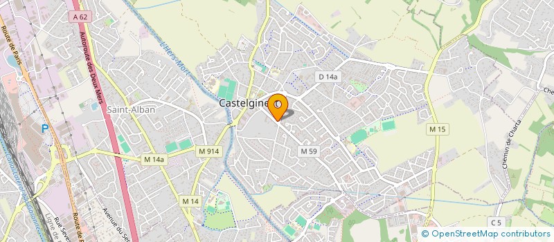 localisation de l'entreprise MADAME NADEGE ALEXANDRE  CASTELGINEST