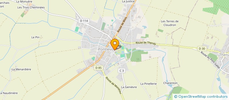 localisation de l'entreprise MADAME NADEGE AMAND  PONTLEVOY