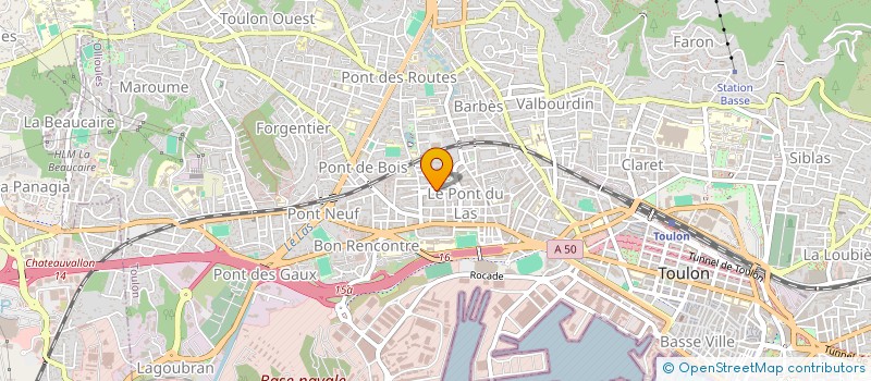 localisation de l'entreprise MADAME NADEGE ARM  TOULON