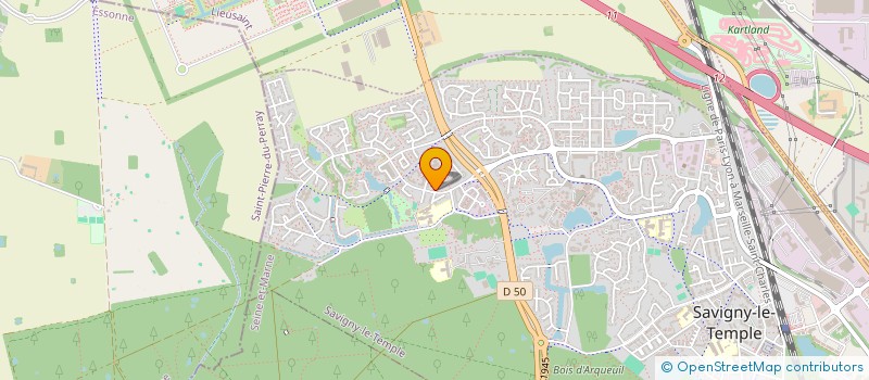 localisation de l'entreprise MADAME NADEGE AUBEL  SAVIGNY-LE-TEMPLE