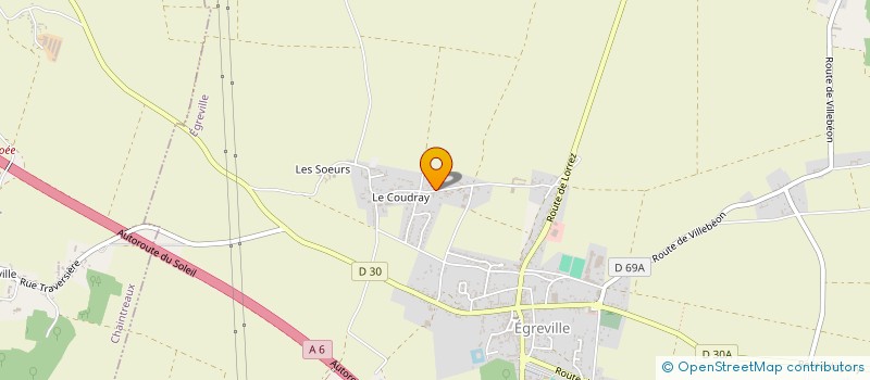localisation de l'entreprise MADAME NADEGE BAILLY à EGREVILLE