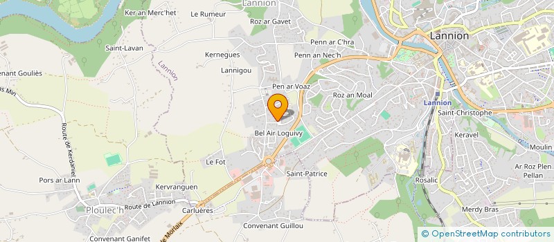 localisation de l'entreprise MADAME NADEGE BARBET à LANNION