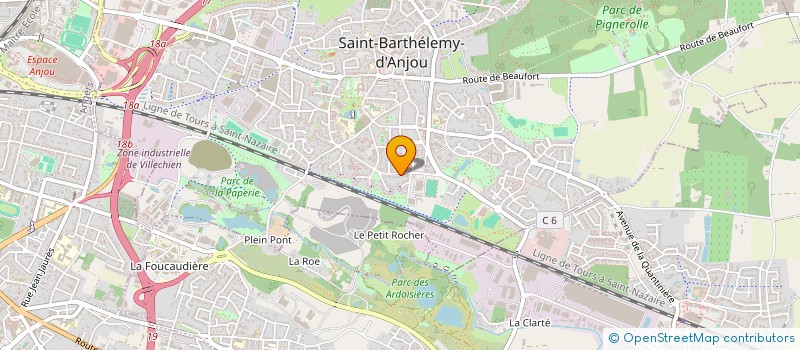 localisation de l'entreprise MADAME NADEGE BAUDET à SAINT-BARTHELEMY-D'ANJOU