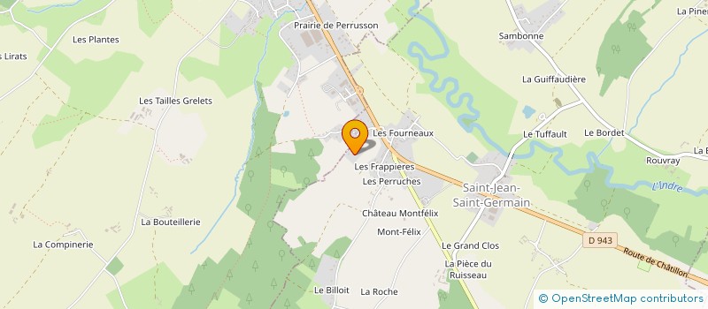 localisation de l'entreprise MADAME NADEGE BAUDIN  PERRUSSON