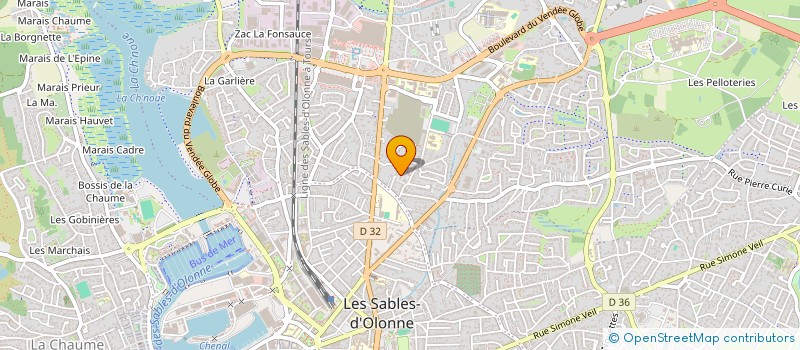 localisation de l'entreprise MADAME NADEGE BERNERON à LES SABLES D'OLONNE