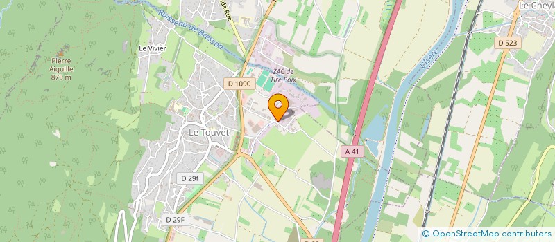 localisation de l'entreprise MADAME NADEGE BERTHOIN  LE TOUVET