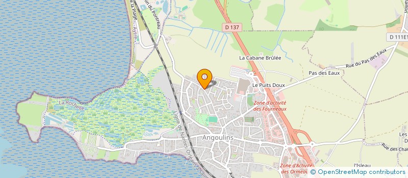 localisation de l'entreprise MADAME NADEGE BERTRAND  ANGOULINS