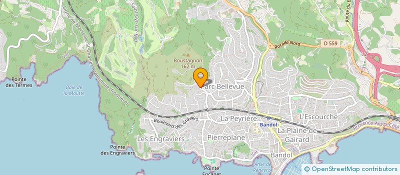 localisation de l'entreprise MADAME NADEGE BEURIOT  BANDOL