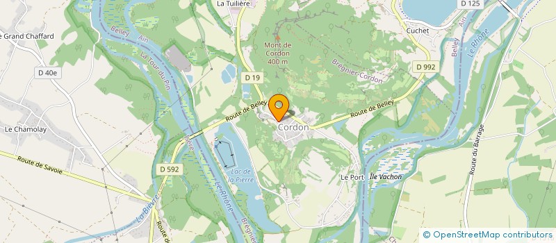 localisation de l'entreprise MADAME NADEGE BILLIEMAZ à BREGNIER-CORDON