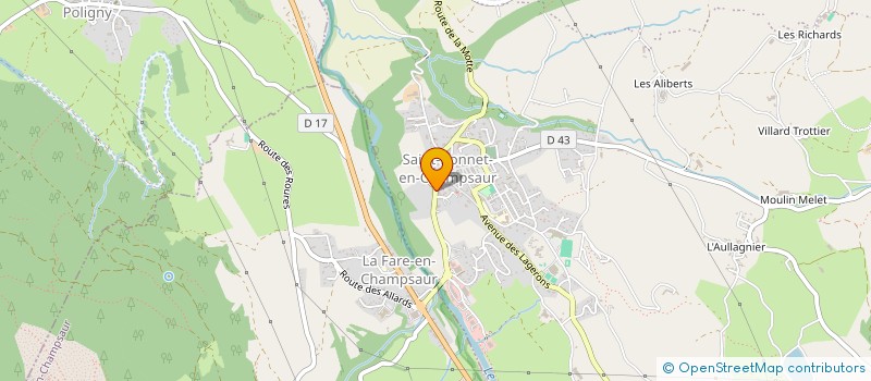 localisation de l'entreprise MADAME NADEGE BLANC  SAINT-BONNET-EN-CHAMPSAUR