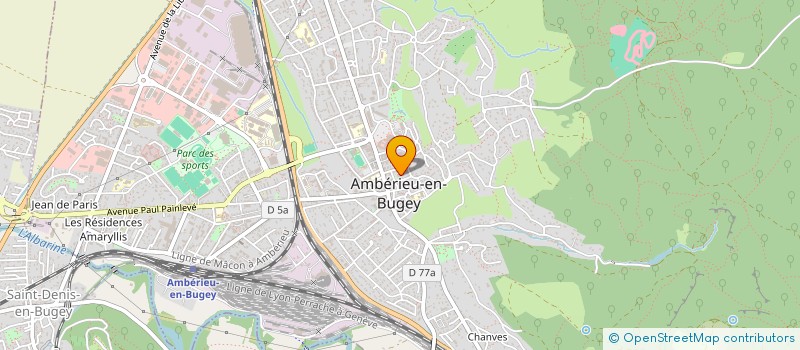 localisation de l'entreprise MADAME NADEGE BLANC  AMBERIEU-EN-BUGEY