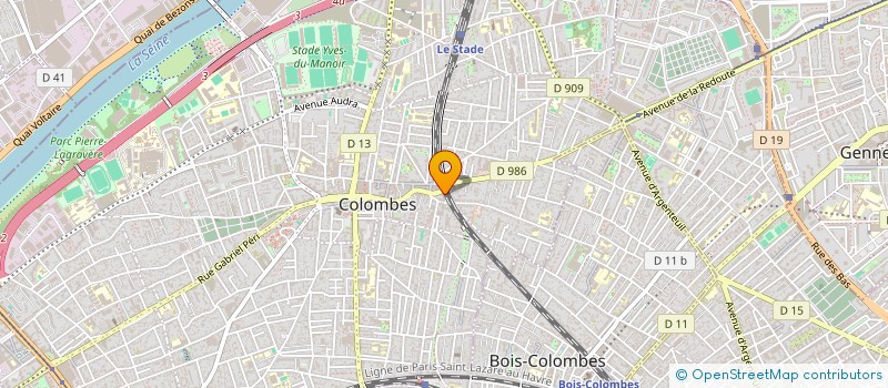 localisation de l'entreprise MADAME NADEGE BLANCHET  COLOMBES