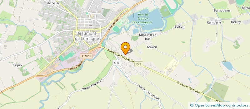 localisation de l'entreprise MADAME NADEGE BODART  BEAUMONT-DE-LOMAGNE