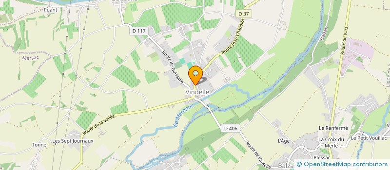 localisation de l'entreprise MADAME NADEGE BONMATIN  VINDELLE