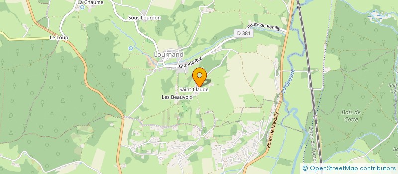 localisation de l'entreprise MADAME NADEGE BONNOT  LOURNAND