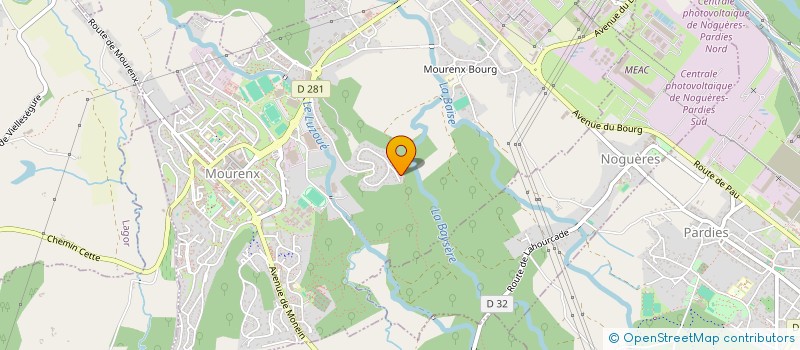 localisation de l'entreprise MADAME NADEGE BORDENAVE  MOURENX