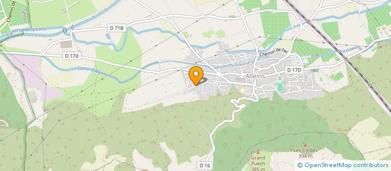 localisation de l'entreprise MADAME NADEGE BORDERIEUX  ALLEINS