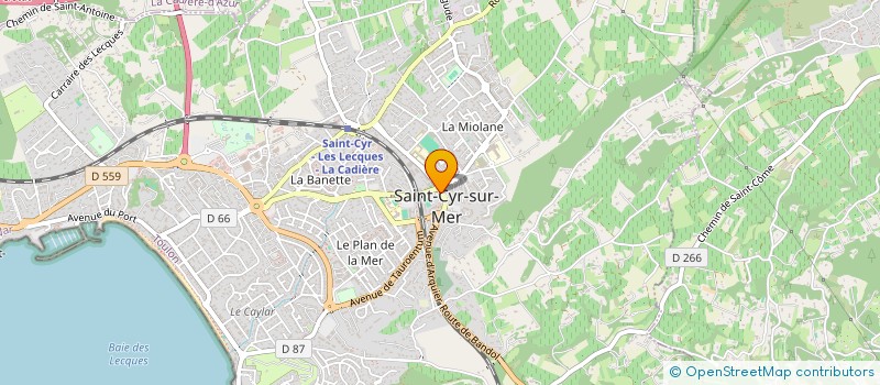 localisation de l'entreprise MADAME NADEGE BOSREDON à SAINT-CYR-SUR-MER
