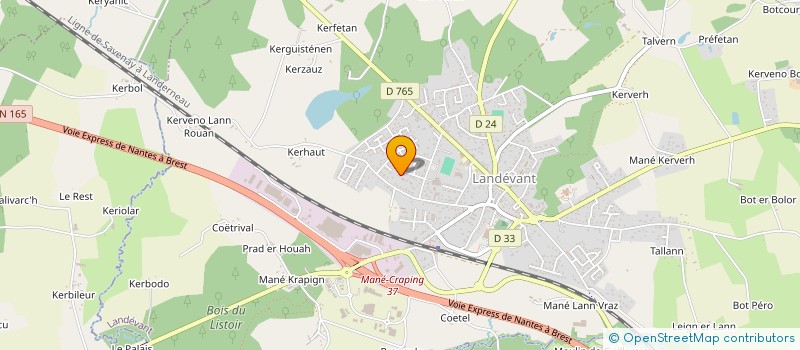 localisation de l'entreprise MADAME NADEGE BOURDIN  LANDEVANT