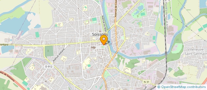 localisation de l'entreprise MADAME NADEGE BOURGEOIS à SOISSONS