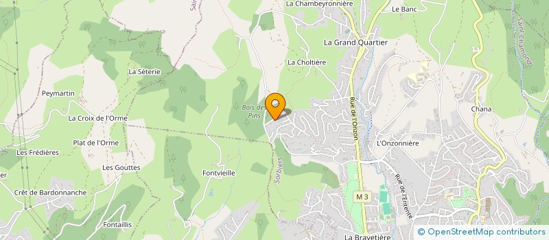 localisation de l'entreprise MADAME NADEGE BOZZA  SORBIERS