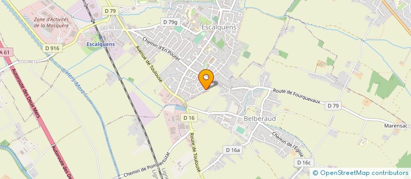 localisation de l'entreprise MADAME NADEGE BRAS  ESCALQUENS