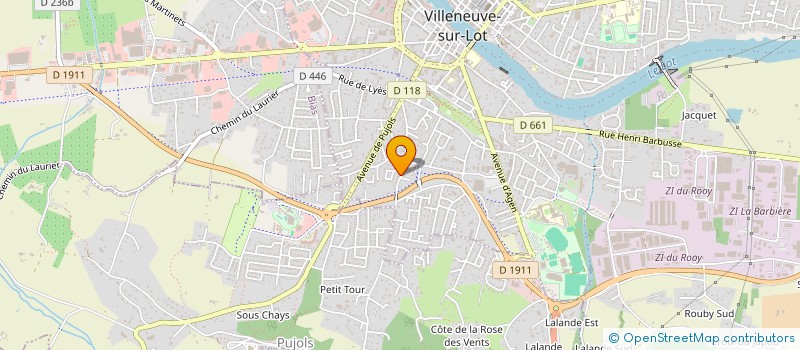 localisation de l'entreprise MADAME NADEGE BRIFFEILLE  VILLENEUVE-SUR-LOT