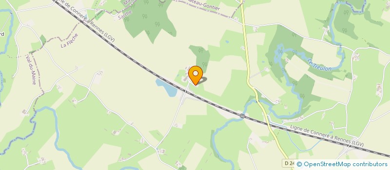 localisation de l'entreprise MADAME NADEGE BRUNET  AUVERS-LE-HAMON