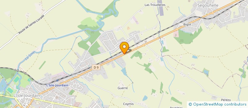 localisation de l'entreprise MADAME NADEGE BRUNET à L'ISLE-JOURDAIN