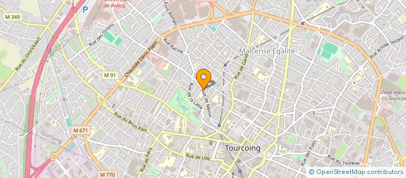 localisation de l'entreprise MADAME NADEGE CAUCHE  TOURCOING