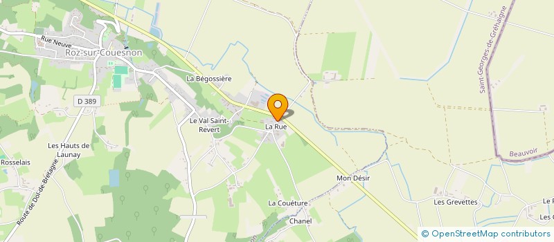 localisation de l'entreprise MADAME NADEGE CAULLE  ROZ-SUR-COUESNON