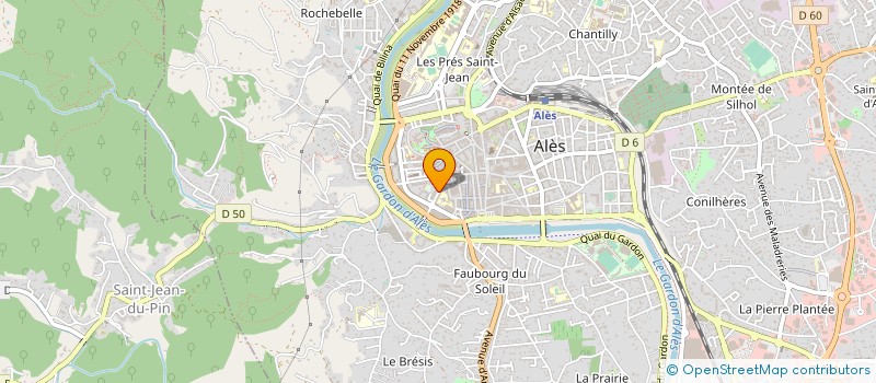 localisation de l'entreprise MADAME NADEGE CAYROL  ALES