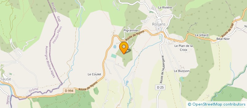 localisation de l'entreprise MADAME NADEGE CETTOUR  ROSANS