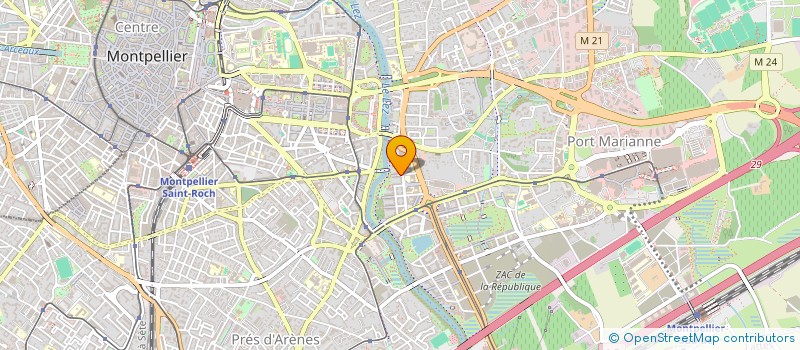 localisation de l'entreprise MADAME NADEGE CHARLES à MONTPELLIER