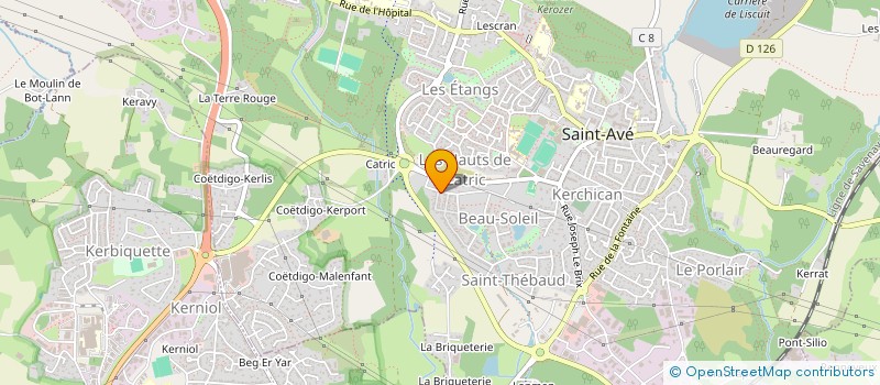 localisation de l'entreprise MADAME NADEGE CHATAGNEAU  SAINT-AVE