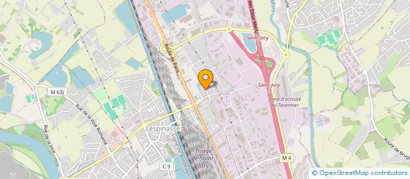 localisation de l'entreprise MADAME NADEGE CHELLA  LESPINASSE