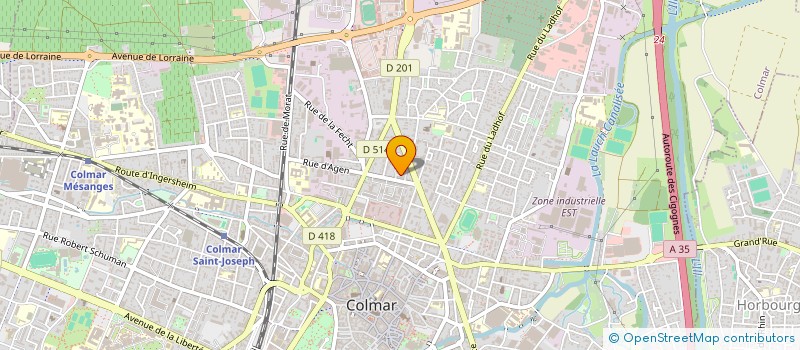 localisation de l'entreprise MADAME NADEGE CHUFFART  COLMAR