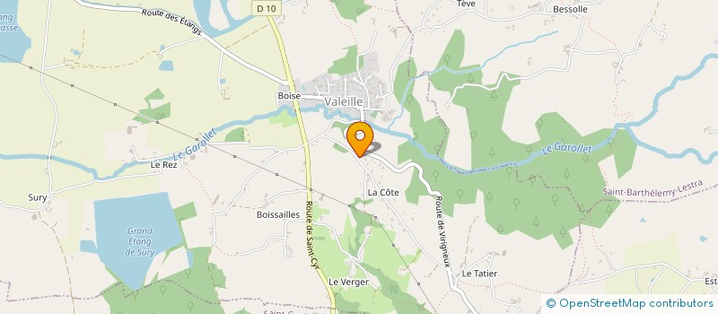 localisation de l'entreprise MADAME NADEGE CLAPEYRON  VALEILLE